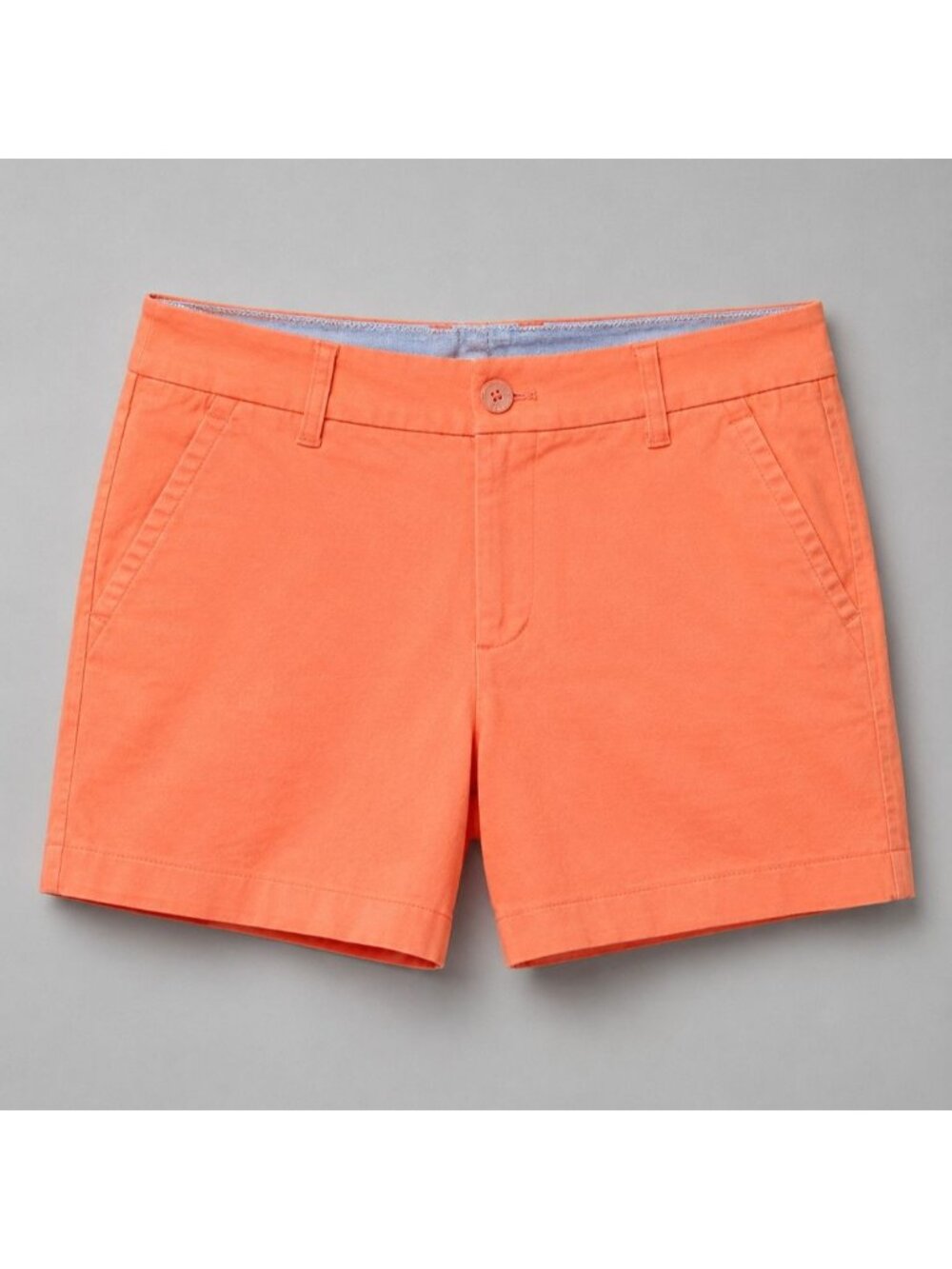 Southern Tide Womens Size 12 Shorts Orange Cotton w Pockets & Embroidered Logo